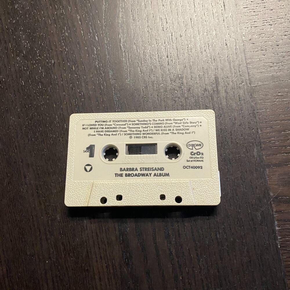 The Broadway Album by Barbra Streisand (Cassette, 1985, Columbia)